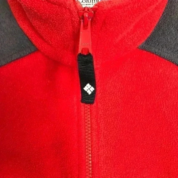 Columbia Red & Grey Fleece Jacket  Size Small - Picture 3 of 15